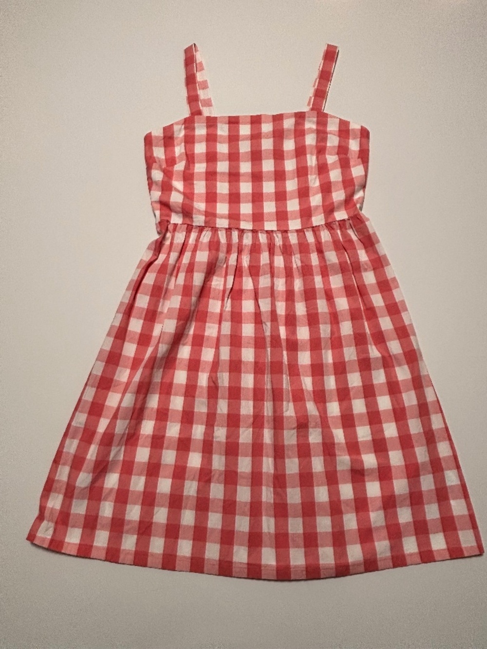J by J. Crew Pink and White Plaid Cottagecore Sundress Size Small